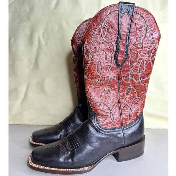 Old Gringo Shoes - Old Gringo Traditions Western Black Brown Leather Boots Embroidery Women 7B NWOB